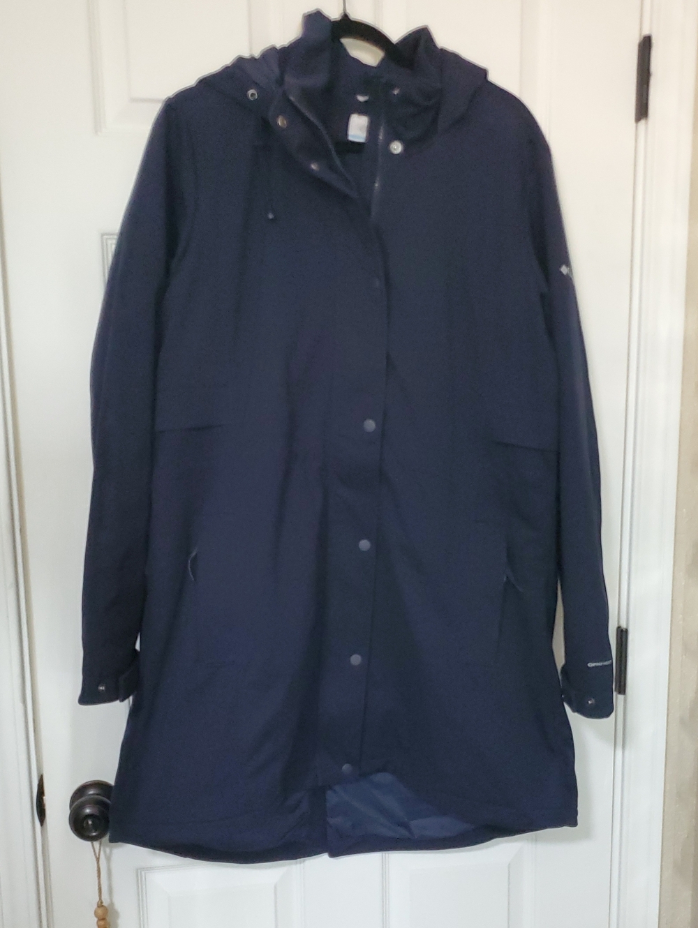 Columbia Women’s Navy Hooded Rain Jacket